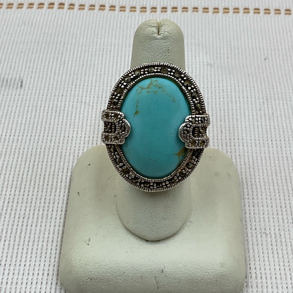 Beautiful German sterling silver turquoise!